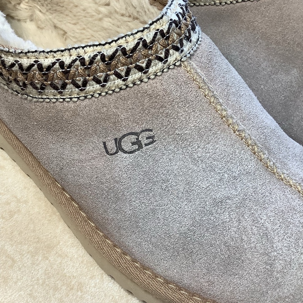 UGG Women’s Tasman Suede Slip-On Mule Slippers Size 11 Sheepskin/Wool - Picture 7 of 8